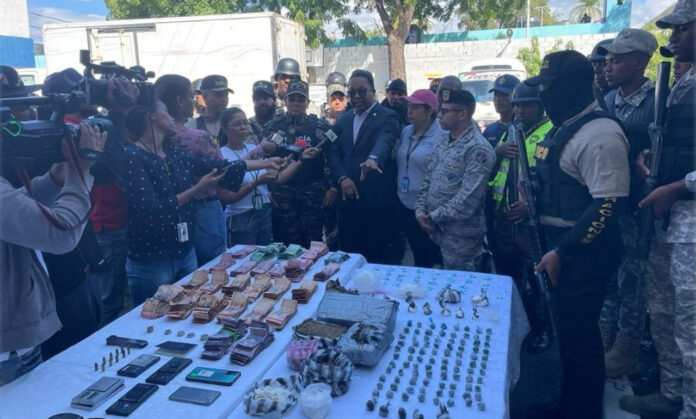 Lo incautado por la Policía en Baní