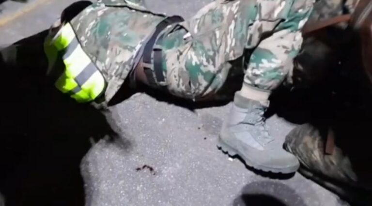 Sargento resulta herido al dispararse con su arma de reglamento