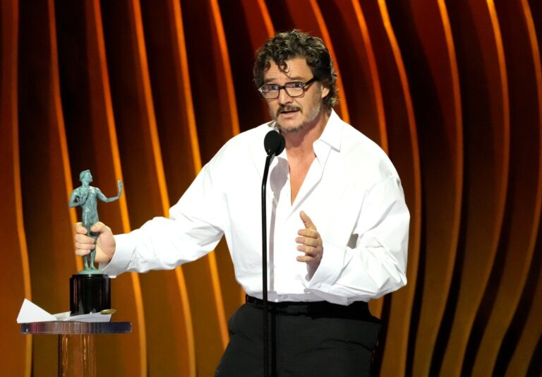 VIDEO: Pedro Pascal dijo que estaba “un poco borracho” al recibir premio en los SAG Awards