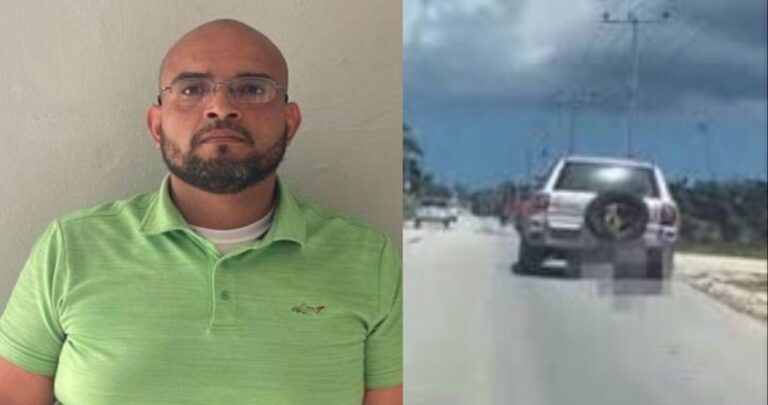 Apresan conductor que arrastró perro atado detrás de su vehículo