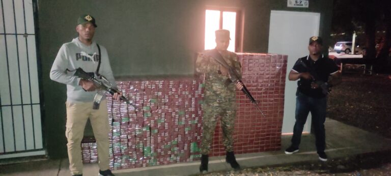 Ejército incauta 630 mil unidades de cigarrillos ilegales