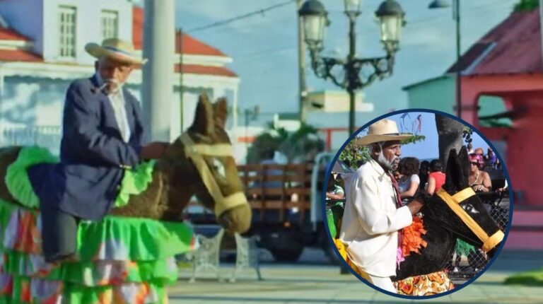 “La burra que baila”: personaje icónico promovido por una familia en Puerto Plata