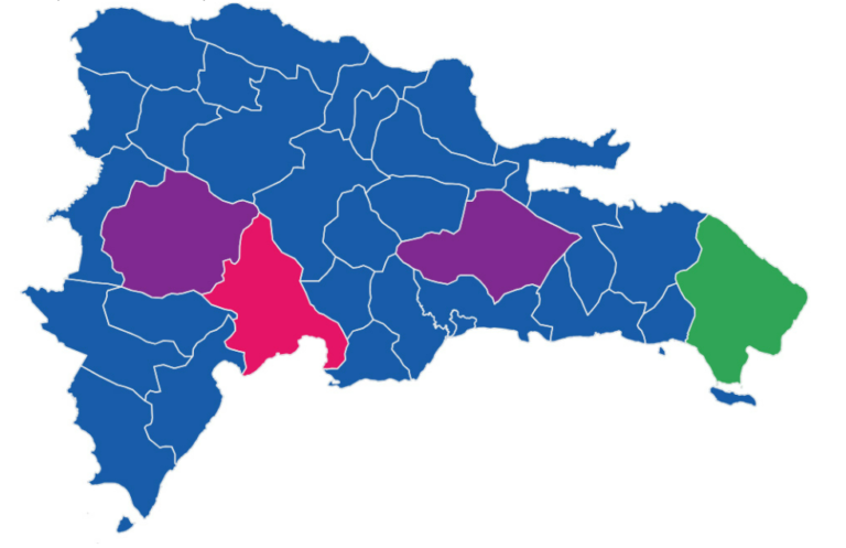 El PRM pinta el país de azul y arrolla a la oposición