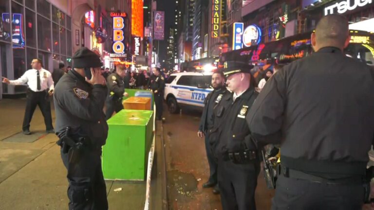 Joven apuÃ±alado y hombre atacado a golpes en Times Square