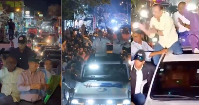 ¡Hasta la noche! Luis, Leonel y Abel muestran músculos en caravanas a pocos días de cerrar proselitismo