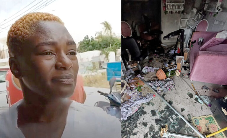 Alexandra Batista y su pareja