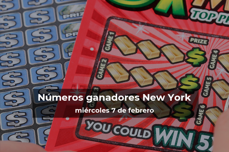 Lotería de Nueva York en vivo: resultados y ganadores del miércoles 7 de febrero de 2024