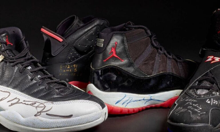 Subastan en US$8 millones seis zapatillas usadas por Michael Jordan