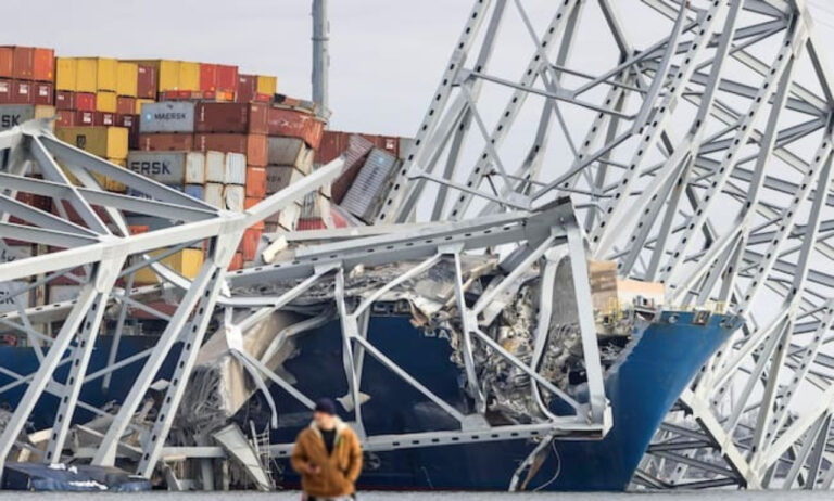 Hallan cuerpos de dos de las víctimas del derrumbe puente de Baltimore