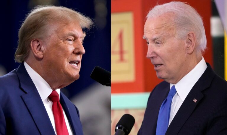 Biden y Trump celebran eventos de campaña enfrentados en Georgia