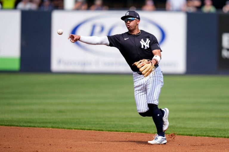 Oswald Peraza sufrió grave lesión en el hombro y se perderá el Opening Day con New York Yankees