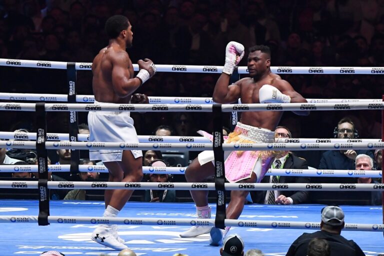 Francis Ngannou sobre el golpe de Anthony Joshua: “No lo sentí”