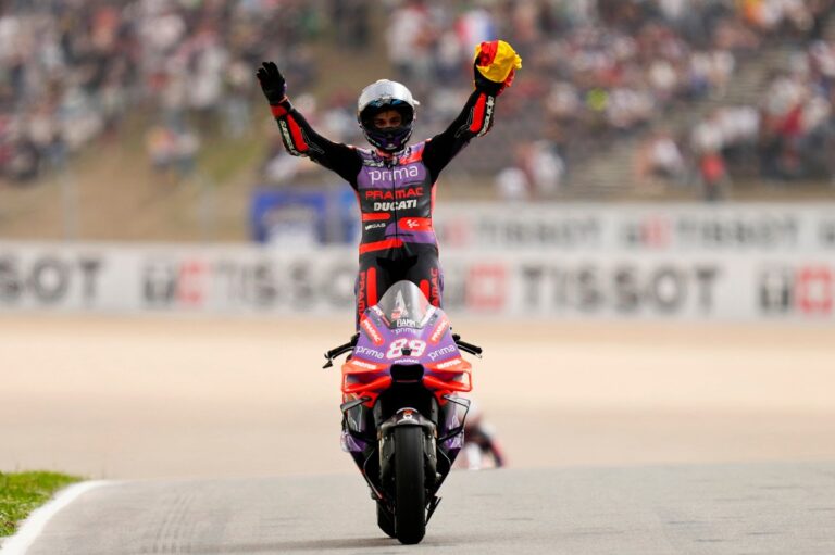 Piloto Jorge Martín celebra con el “SIIIUUU” de Cristiano Ronaldo tras vencer en Moto GP [Video]