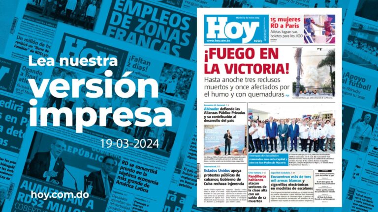 Edición impresa, martes 19 de marzo de 2024