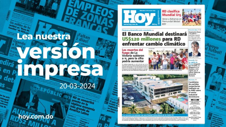 Edición impresa, miércoles 20 de marzo de 2024