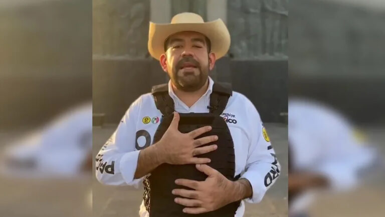 Diputado en Michoacán arrancó su campaña electoral con chaleco antibalas ante la ola de asesinatos