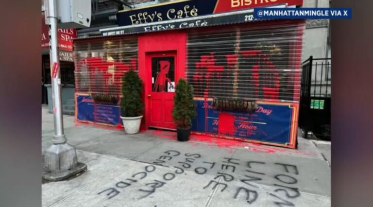 Realizan un acto vandálico en un restaurante israelí