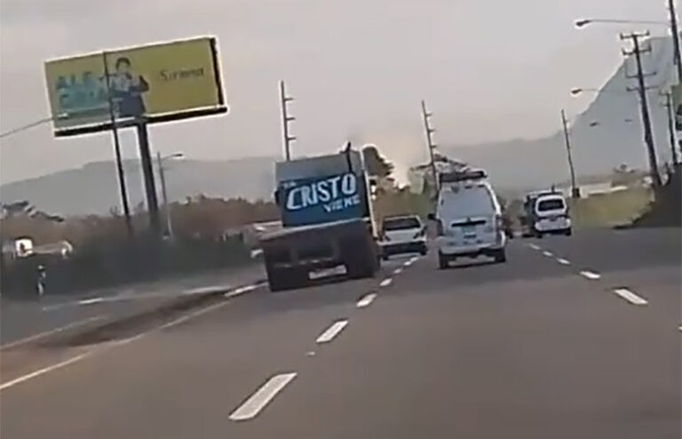 Camionero en la 6 de Noviembre