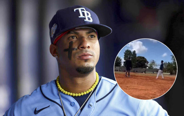 Wander Franco se presume entrenando