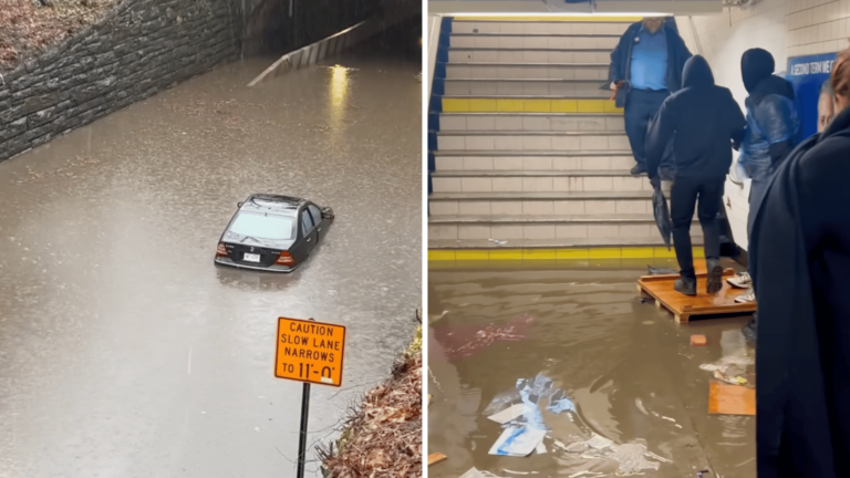 Así van las inundaciones en Nueva York   #FVDigital