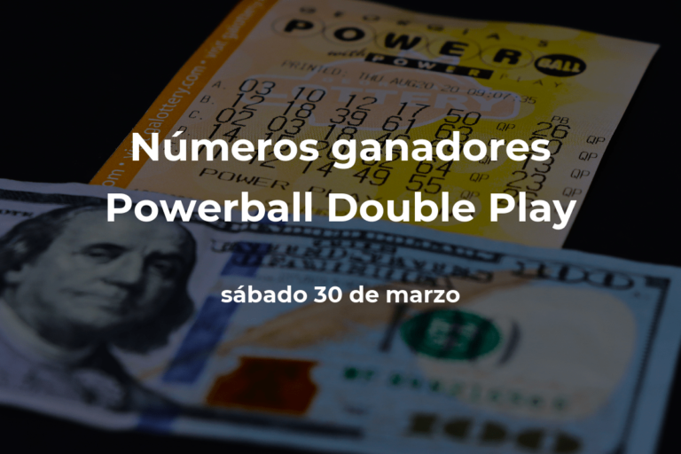 Powerball Double Play: números ganadores en vivo del sorteo hoy sábado 30 de marzo de 2024, con premio de $10 millones de dólares #FVDigital