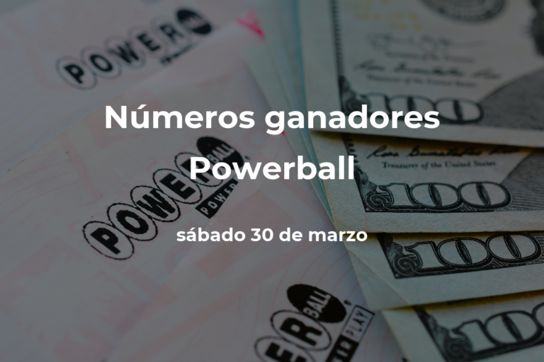 Powerball en vivo : resultados y ganadores del sábado 30 de marzo de 2024 #FVDigital