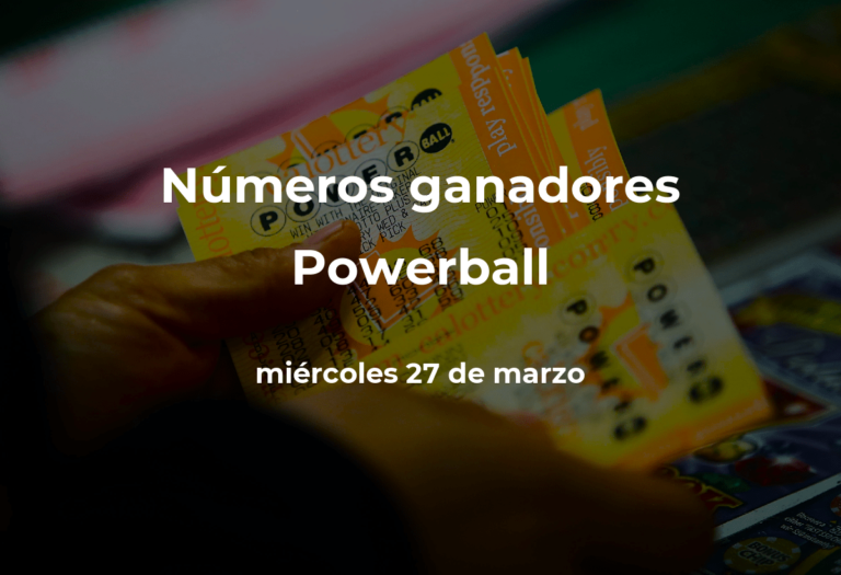 Powerball en vivo: resultados y números ganadores del miércoles 27 de marzo de 2024 #FVDigital