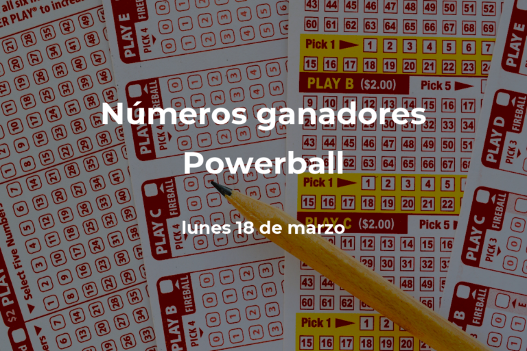 Powerball: números ganadores en vivo del sorteo hoy lunes 18 de marzo de 2024, con premio de $623 millones de dólares #FVDigital