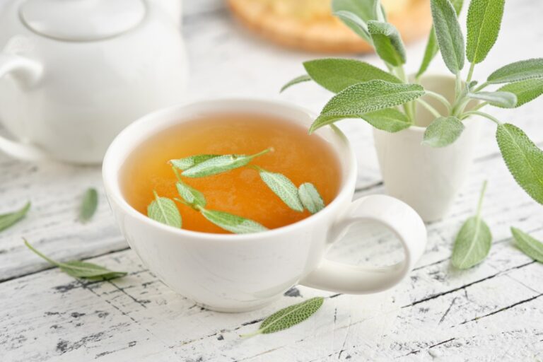 Té de salvia: para aliviar la hinchazón y mejorar la memoria