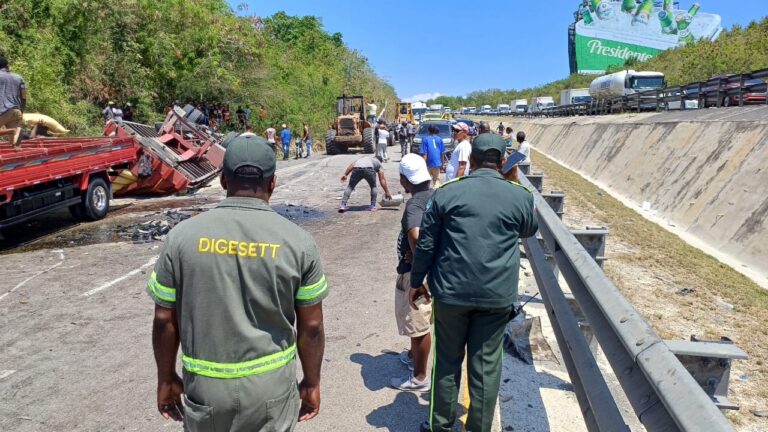 Accidente múltiple en autovía del Este