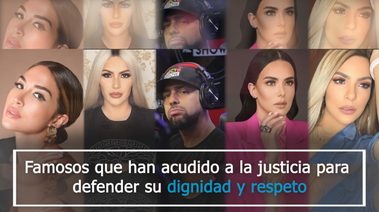 Famosos que han acudido a la justicia para defender su dignidad