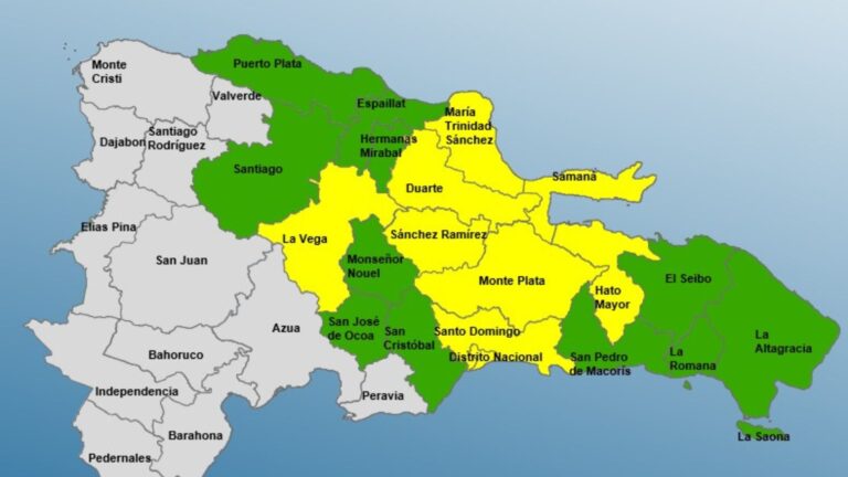 COE aumenta a 9 las provincias y distrito nacional en alerta amarilla y 11 en verde – noticias telemicro