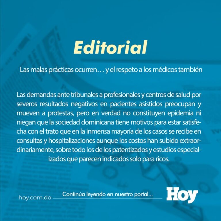 Las malas prácticas ocurren… y el respeto a los médicos también
