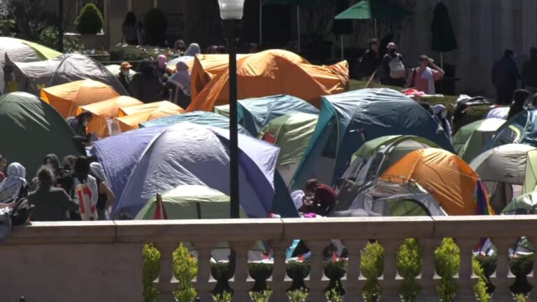 Siguen las protestas en Universidad Columbia