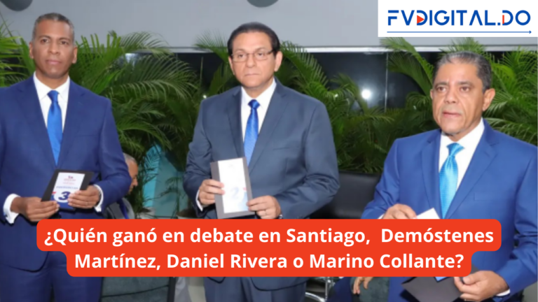 ¿Quién ganó el debate por la senaduría de Santiago? lectores de FVDigital tienen un favorito