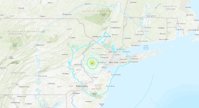 Temblor en Nueva York, magnitud 4.8