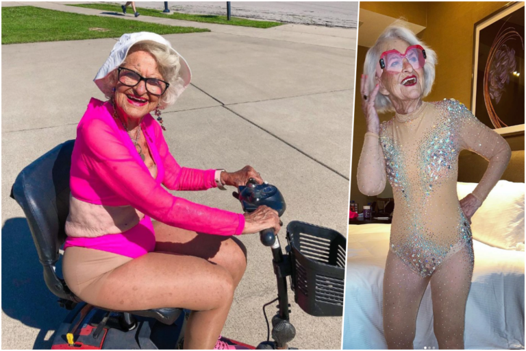 A sus 94 años, esta abuela muestra con orgullo su atuendo sexy en las redes sociales