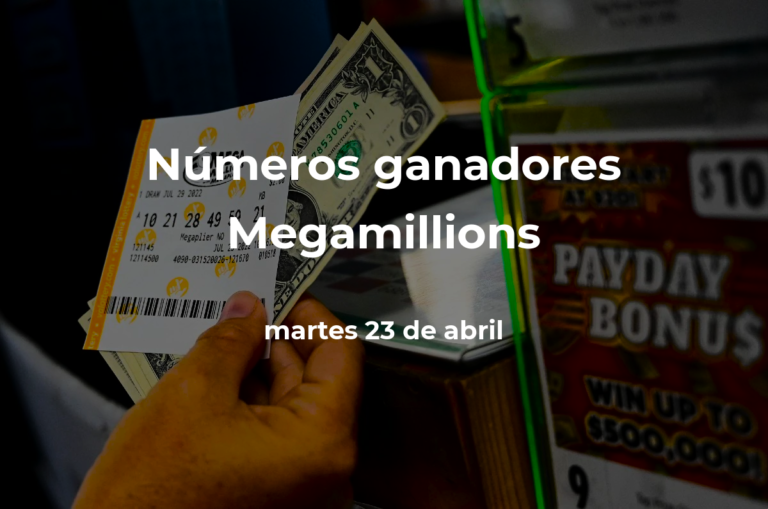 Mega Millions: números ganadores en vivo del sorteo hoy martes 23 de abril de 2024, con premio de $202 millones de dólares #FVDigital