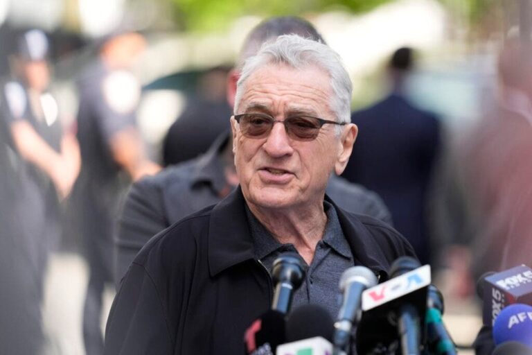 Robert De Niro dice que Trump “quiere destruir el país y, con tiempo, el mundo”