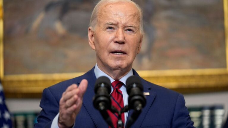 Biden dice que “el orden debe prevalecer” en universidades