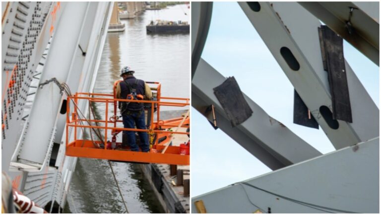 Se pospone la demolición controlada en una parte del puente Key en Baltimore por causas del clima