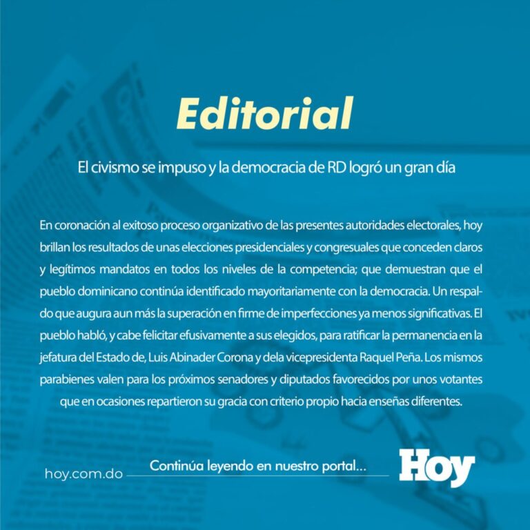 El civismo se impuso y la democracia de RD logró un gran día