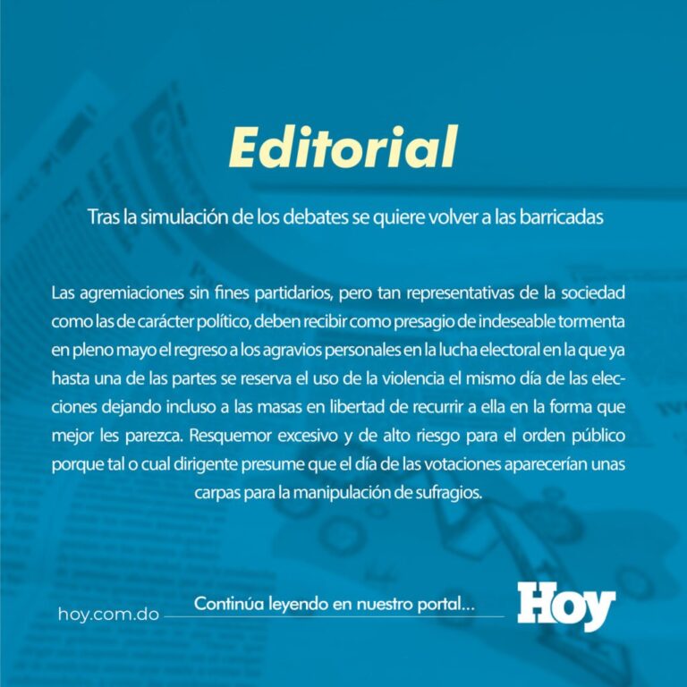 Tras la simulación de los debates se quiere volver a las barricadas
