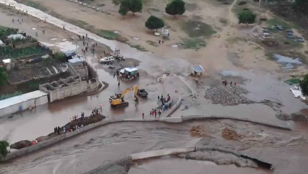 Crecida del río Masacre provoca desborde del canal haitiano