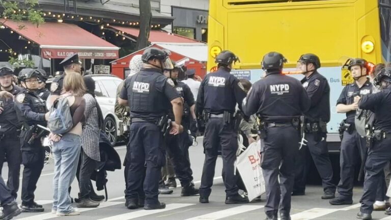 Protestas propalestinos continúan y arrestan a 27 personas