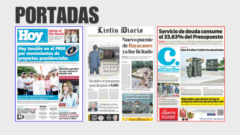 Resumen: Portadas de prensa dominicana (video)   #FVDigital
