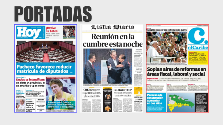 Resumen: Portadas de prensa dominicana (video)   #FVDigital