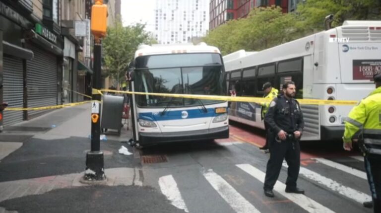 Mujer esn estado crítico tras impacto de bus MTA