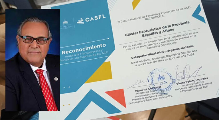 Clúster Ecoturístico Espaillat recibe reconocimiento por prácticas de transparencia y rendición de cuentas