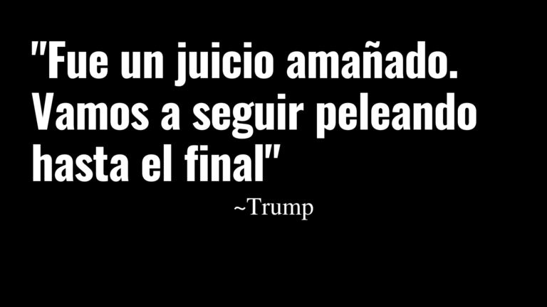 Palabras de Trump a salir de la corte – Remolacha   #FVDigital